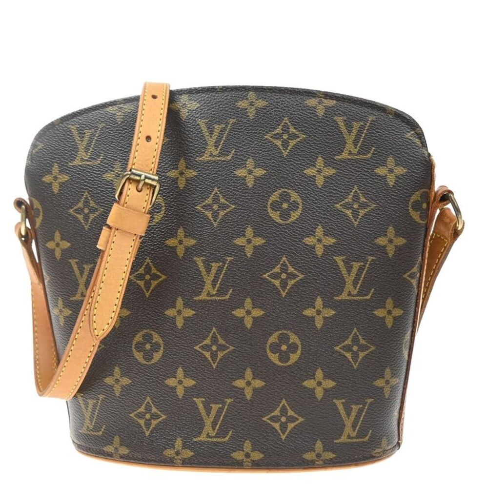 Louis Vuitton Drouot Monogram Canvas Brown Canvas Shoulder Bag Bag